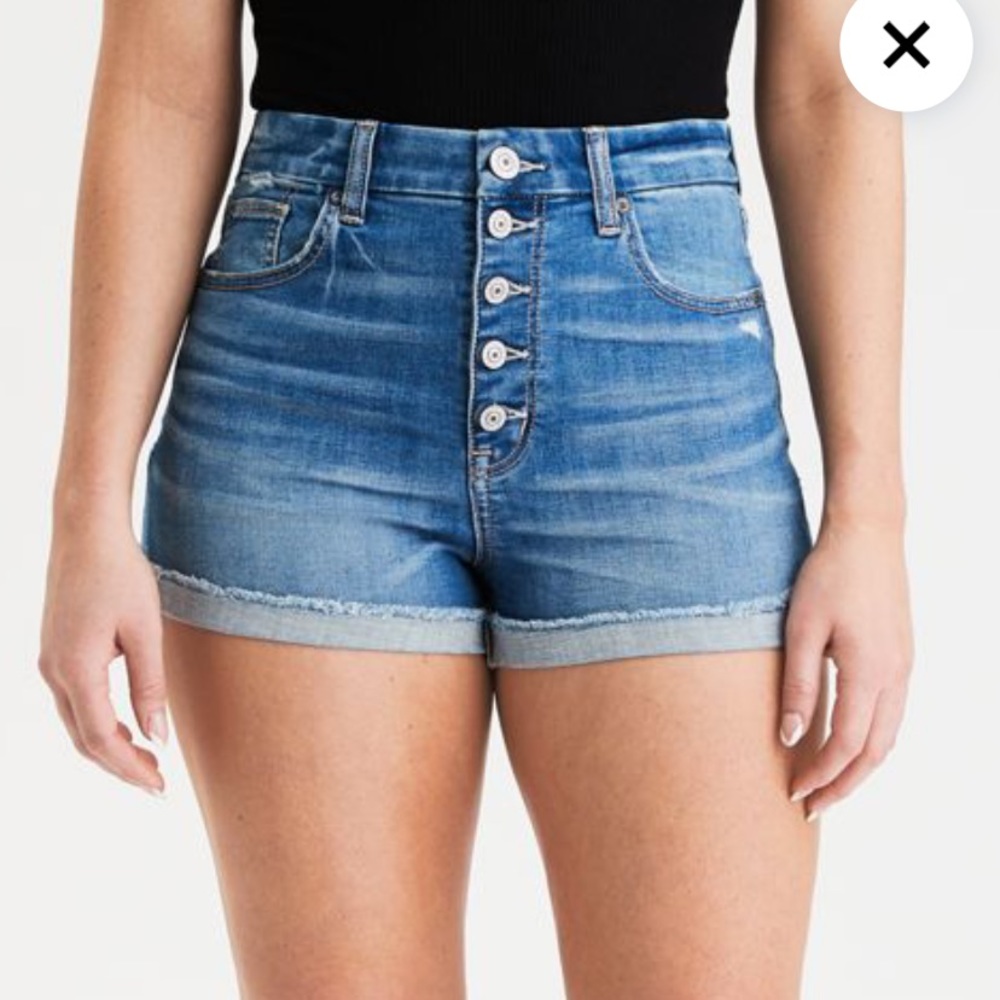 Size 0 AE curvy high waisted short shorts